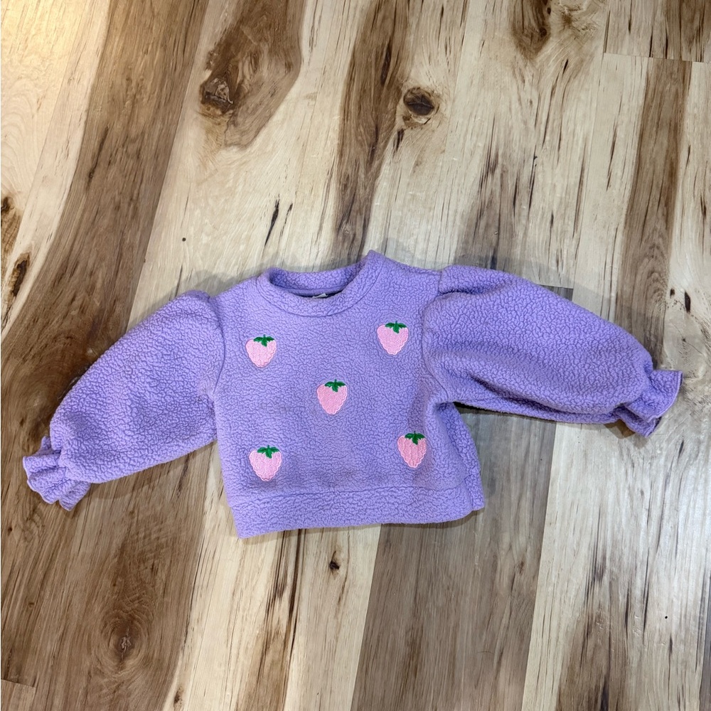SHEIN Purple Strawberry Kids Top